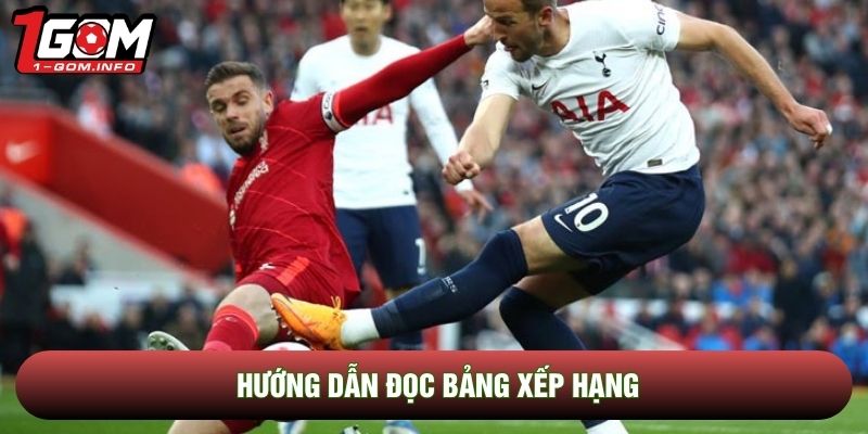 Hướng dẫn đọc bảng xếp hạng